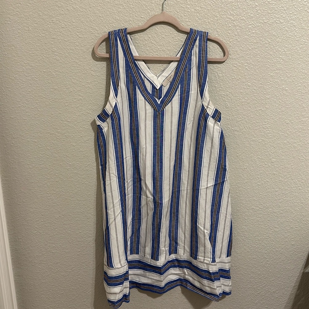 Linen Loft Shift Dress. Size L